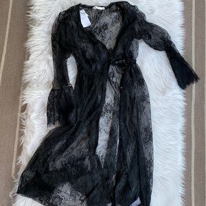 Elegant Black Lace Women Dress